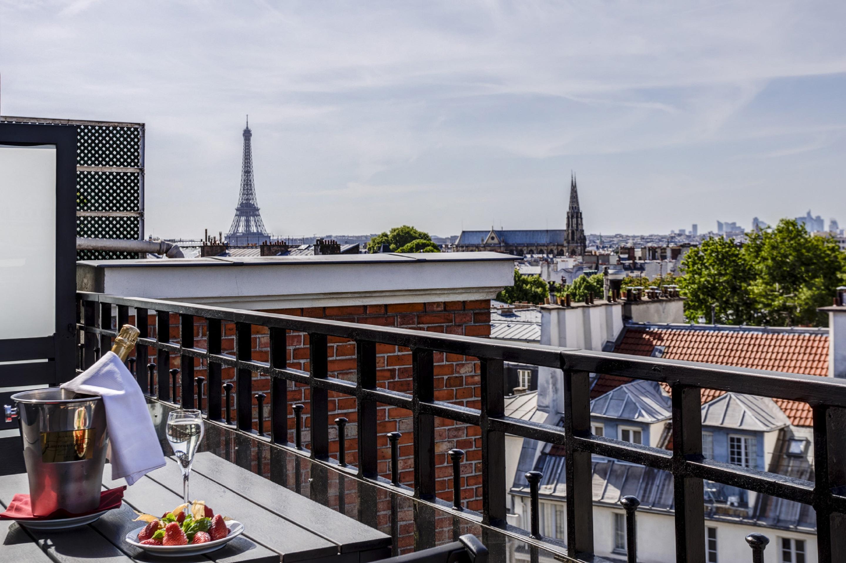 Hotel Pont Royal Παρίσι Εξωτερικό φωτογραφία View from the rooftop